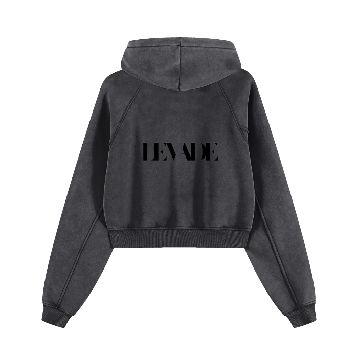 Cropped Zip Hoodie