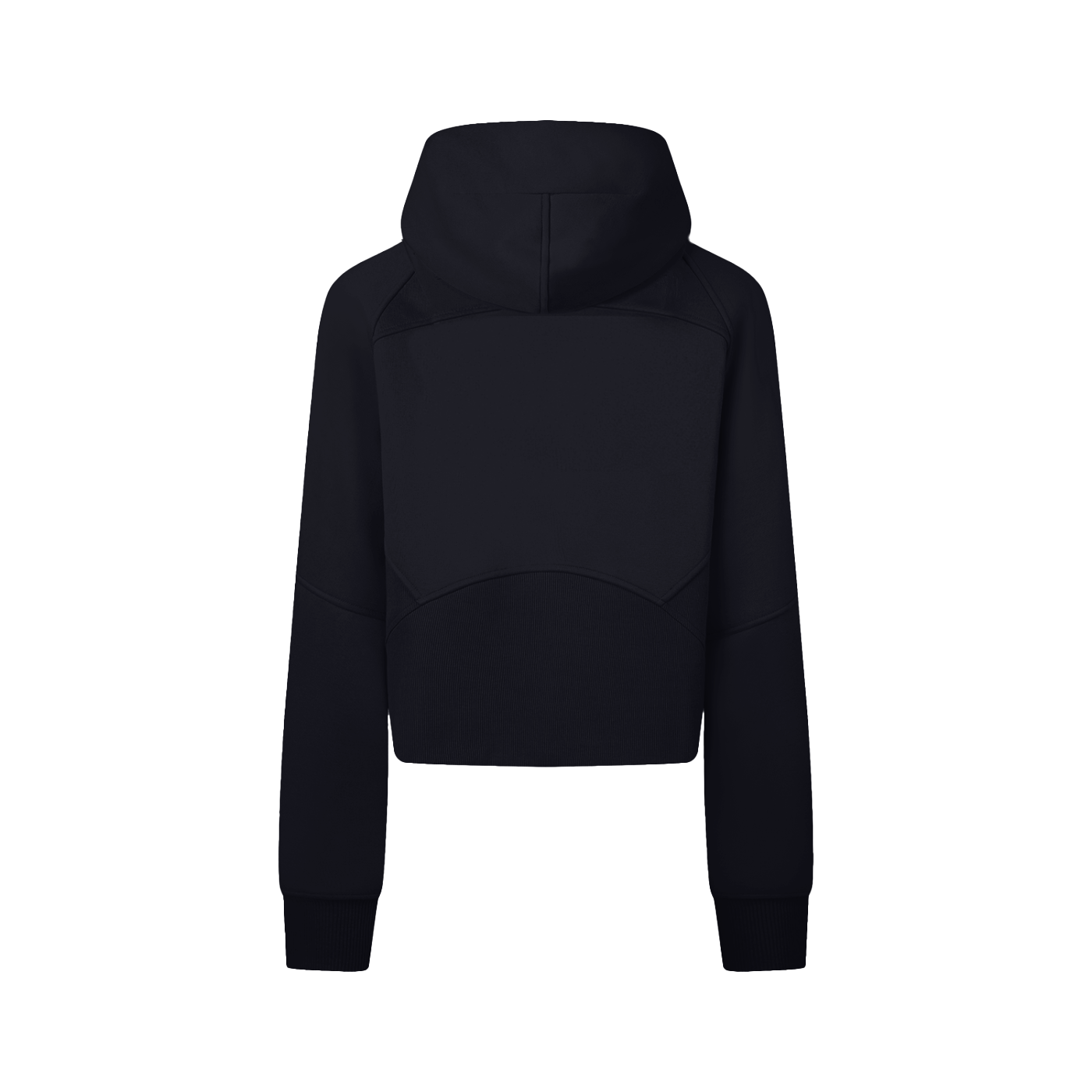 Cropped Zip-Through Hoodie